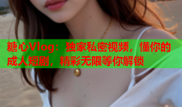 糖心Vlog：独家私密视频，懂你的成人短剧，精彩无限等你解锁