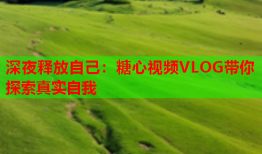 深夜释放自己：糖心视频VLOG带你探索真实自我