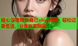 糖心深夜释放自己vlog新版：轻松记录生活，分享真实瞬间