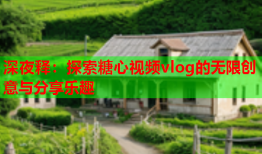深夜释：探索糖心视频vlog的无限创意与分享乐趣