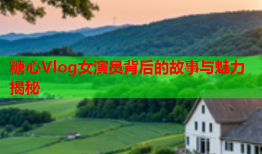 糖心Vlog女演员背后的故事与魅力揭秘