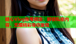 糖心Vlog账号绑定：解锁私密内容，无限精彩等你发现