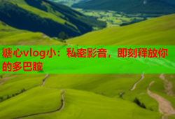 糖心vlog小：私密影音，即刻释放你的多巴胺