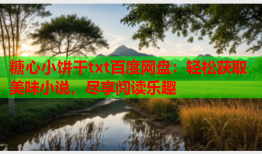 糖心小饼干txt百度网盘：轻松获取美味小说，尽享阅读乐趣