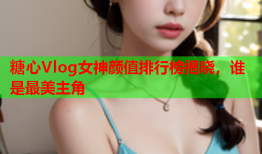 糖心Vlog女神颜值排行榜揭晓，谁是最美主角
