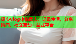 糖心vlog小桃路人：记录生活，分享瞬间，社交互动一站式平台