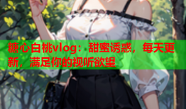 糖心白桃vlog：甜蜜诱惑，每天更新，满足你的视听欲望