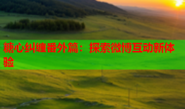 糖心纠缠番外篇：探索微博互动新体验