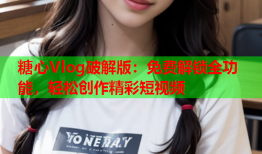 糖心Vlog破解版：免费解锁全功能，轻松创作精彩短视频