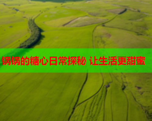 锅锅的糖心日常探秘 让生活更甜蜜