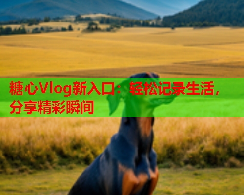 糖心Vlog新入口：轻松记录生活，分享精彩瞬间