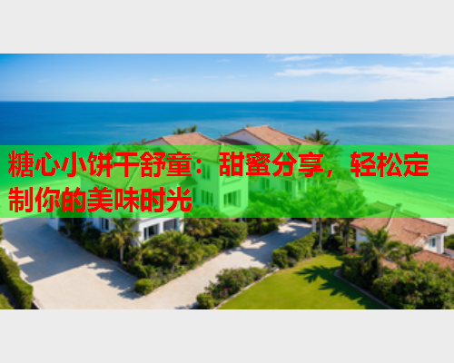 糖心小饼干舒童：甜蜜分享，轻松定制你的美味时光